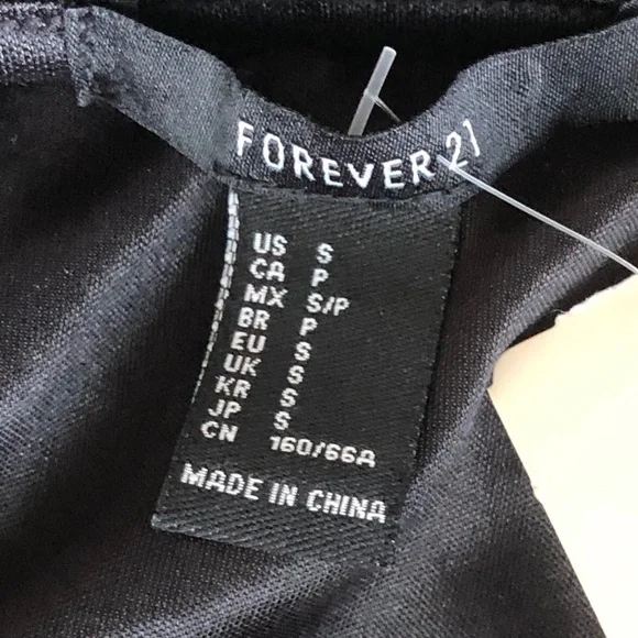 NWT Forever 21 black gold silver sequin midi skirt small - Picture 5 of 11